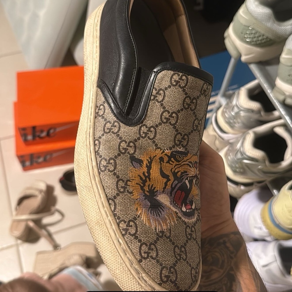 Gucci slide on loafer